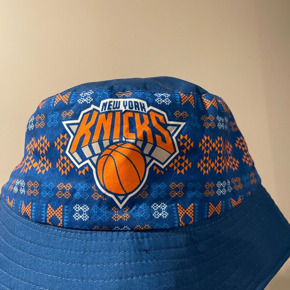 New York Knicks Blue and Orange Bucket Hat